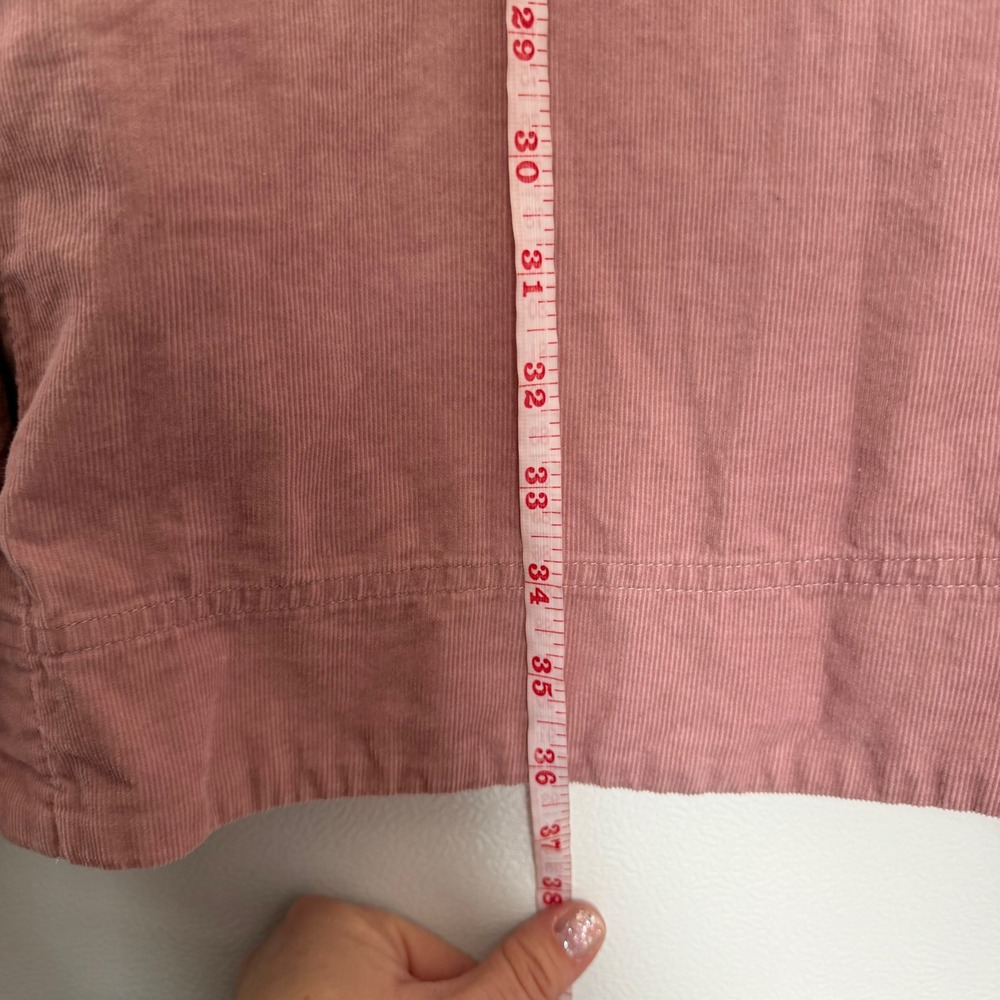 Madewell Corduroy Puff‎ Sleeve Midi Dress Size XXL Dusty Rose Pink Prairie - Picture 7 of 7